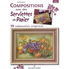 Compositions avec des serviettes en papier : 19 tableautins originaux