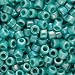 Miyuki Delica Seed Beads 10/0 Opaque Turquoise AB DBM0166 8 GR