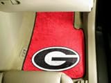 Georgia Bulldogs G 24 x 18 2 Piece Car Floor Mat Set (Black)