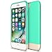 iPhone 7 Case, Maxboost [Vibrance Series] Protective Slider Style Cases for Apple iPhone 7 2016 SOFT-Interior Scratch Protection Finished Hard Cover - Turquoise/Champagne Gold