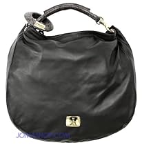 Jimmy Choo Large Black Leather Sky Handbag SKY-LBK