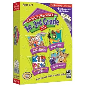 Adventure Workshop: 1st-3rd Grade, 5th Edition (Reader Rabbit Personalized Math / Treasure Cove! / Kid Pix Studio Deluxe / Thinkin' Science)