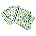 Trend Lab Waverly Solar Flair Wash Cloth Set, Blue/Green, 5 Count