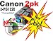 2pk Canon PGI-220 brand new compatible black ink(not remanufactured) Ink Cartridge With CHIP! (2) PGI 220 black. Fits Canon All-in-One Machines PIXMA MP620 PIXMA MP980 PIXMA MX860 **(PIXUS MP610)** Canon Photo Printers PIXMA iP3600 PIXMA iP4600.