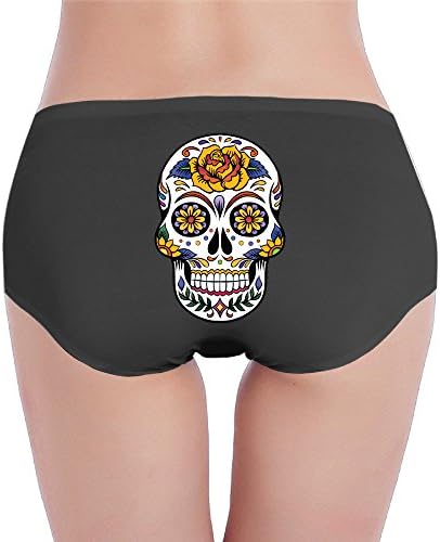 Sugar Skull Blooming Flower Women's Cotton Panties