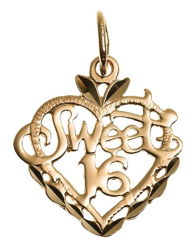 Childrens Toyshop  Jewelry : 14k Yellow Gold "Sweet 16" Charm