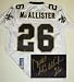 Deuce McAllister New Orleans Saints Autographed Authentic Reebok NFL Football Jersey (White)