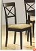 Set Of 4 Chairs In A Rich Cappuccino Finish 