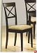 Set Of 4 Chairs In A Rich Cappuccino Finish 