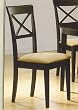 Set Of 4 Chairs In A Rich Cappuccino Finish new