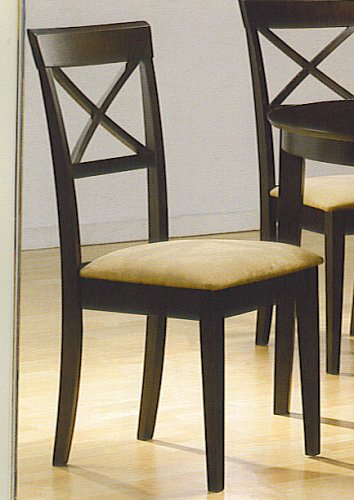 Set Of 4 Chairs In A Rich Cappuccino Finish new