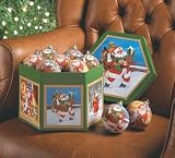 1 Dz. Santa Ball Ornaments
