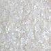 3mm Sequins Flat Round Crystal White Semi Frost Rainbow. Made in USA