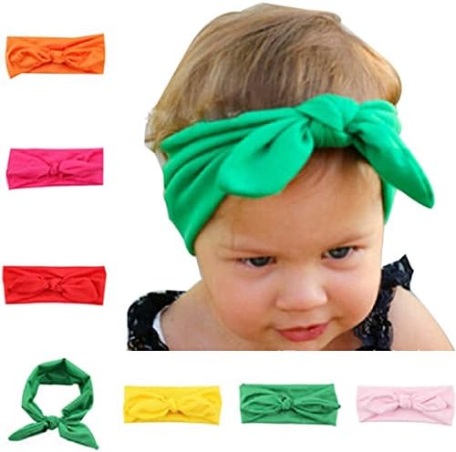 Baby Girl's Boys Elastic Hair Hoops Turban Headbands(7 pack) [Apparel]