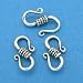 3 Sterling Silver Small Bali S-Hook Clasps Jewelry 14mm
