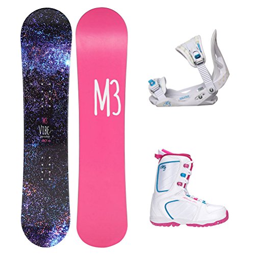 Millenium 3 Vibe Venus XIII Girls Complete Snowboard Package - 110cm/4.0