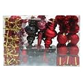 100ct Variety Pack Tree Decoration - Red/Black