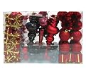 100ct Variety Pack Tree Decoration - Red/Black