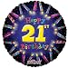 18" 21st Birthday Candles (1 per package)