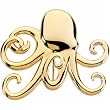 Yellow Gold Octopus Brooch