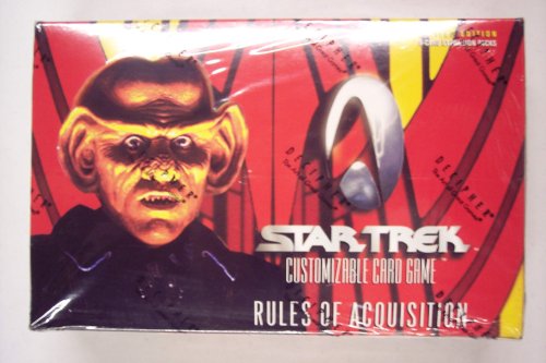1999 Star Trek "Rules of Acquisition" Card Game Booster Box (36 packs/box, 9 cards/pack)