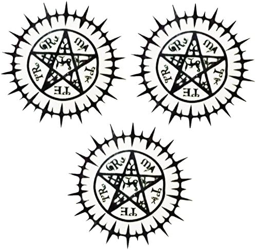 [Qrazy Japan] Black Butler Sebastian Tattoo Stickers for cosplay 3 Set (Black)