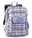 JanSport Big Student Backpack (White/Lavender/Tartan)