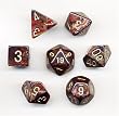 Chessex Dice: Polyhedral 7-Die Scarab Dice Set - Blue Blood w/Gold