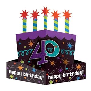 40th Birthday Cake on Click To Buy The Party Continues 40th Birthday Centerpiecefrom Amazon