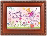 Magical Moments Woodgrain Music Box Plays Happy Birthday