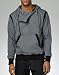Sean John Men's Side Zip Pullover,Gunmetal Heather,XXX-Large