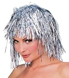 Silver Tinsel Wig