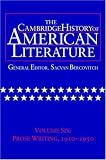 The Cambridge History of American Literature: Volume 6, Prose Writing, 1910-1950