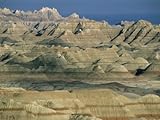 IMAGE OF Painted Peaks of Sage Creek Basin Show Wind and Water Erosion Photographic Poster Print, 18x24