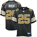 Reebok NFL Equipment New Orleans Saints #25 Reggie Bush Black Alternate Replica Football Jersey