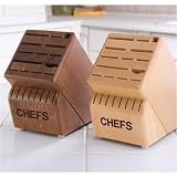  : CHEFS Knife Blocks: 22-Slot Beechwood