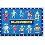 Olive Kids Bedding Personalized Robot Placemat