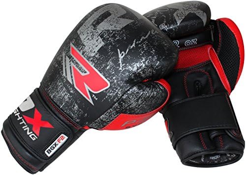 Authentic RDX Cow Hide Leather Boxing Gloves Fight Punch Bag Muay thai Grappling Pad MMA