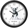 Chihuahua Dog Wall Clock by WatchBuddy Timepieces (Hunter Green Frame)