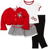 Babyworks Baby-girls Newborn Gingham 4 Piece Pant Set