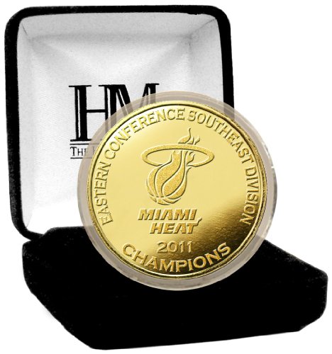 NBA Miami Heat 2011 Division Champs 24KT Gold Coin