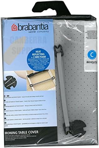 *SILVER* BRABANTIA IRONING BOARD COVER SIZE C 49 x 18 INCH * SILVER * Free Shipping *