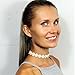Choker Black Velvet 2-4 Pcs Ribbon Gothic Collar Velvet Necklace Girls Classic
