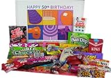 50th Birthday Candy Gift Box of Retro Candy