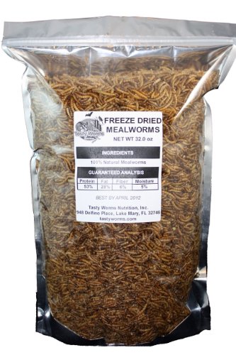 5 Lbs Freeze Dried Mealworms Approximately 80,000 