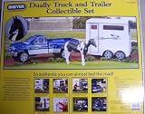 Dually Traditional Horse Truck and Trailer Collectible Set with Horse