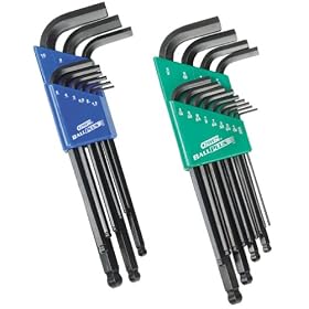 Allen 56192  Long Arm SAE/Metric Hex Key Set, 22-Piece