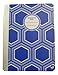 Carolina Pad Studio C College Ruled Poly Cover Composition Book ~ Pattern Play (Blue with White Hexagon; 7.5