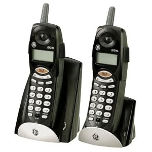 GE 2.4 GHZ Cordless Phone, Dual Handset Bundle With Call Waiting Caller ID