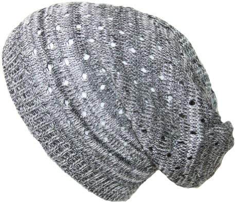 Light Weight Spring Slouch Beanie, Black